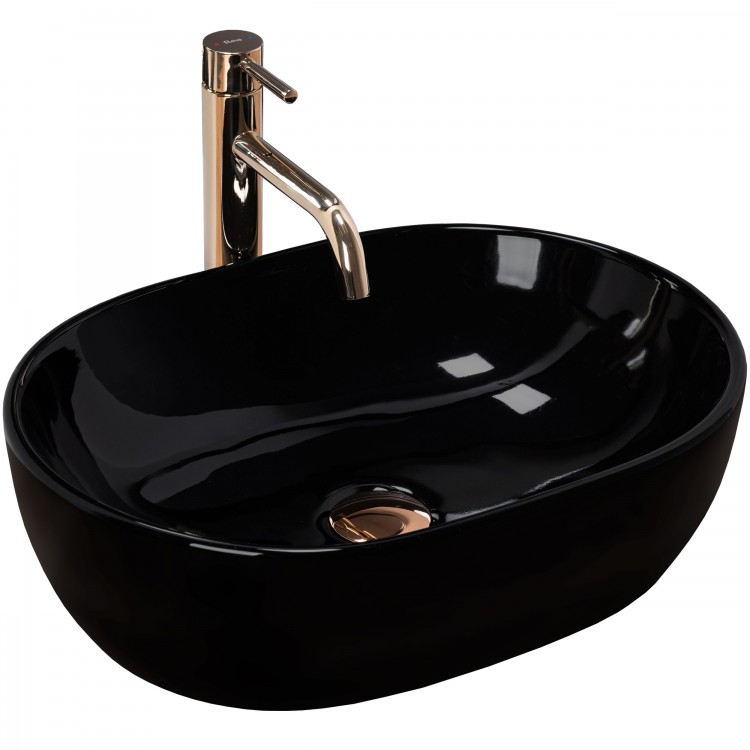 Накладной умывальник Rea Amelia 48 Black